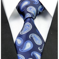 Hodvábna kravata modrá NT0259