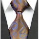 Hodvábna kravata hnědá NT0256