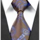 Hodvábna kravata hnědá NT0248