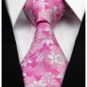 Hodvábna kravata ružová NT0237