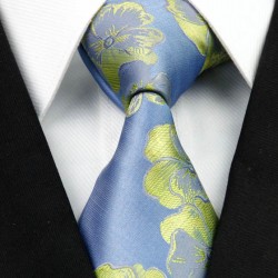 Hedvábná kravata modrá NT0265