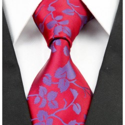 Hodvábna kravata červená NT0226