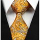 Hodvábna kravata oranžova NT0238