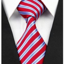 Hodvábna kravata červená NT0240