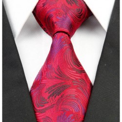 Hodvábna kravata červená NT0252