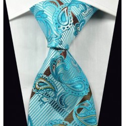 Hodvábna kravata modrá NT0363