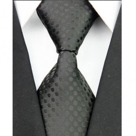 Hodvábna kravata čierna NT0034