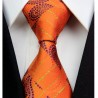 Hodvábna kravata oranžova NT0318