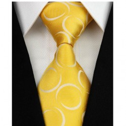 Hedvábná kravata žlutá NT0201