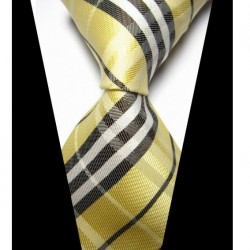 Hedvábná kravata žlutá NT0429