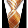 Hodvábna kravata oranžova NT0431