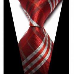 Hedvábná kravata červená NT0428
