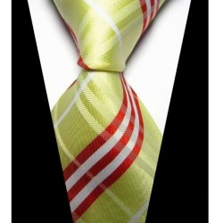 Hedvábná kravata žlutá NT0419