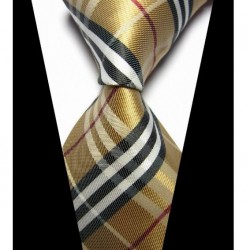 Hedvábná kravata hnědá NT0430