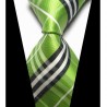 Hedvábná kravata zelená NT0426