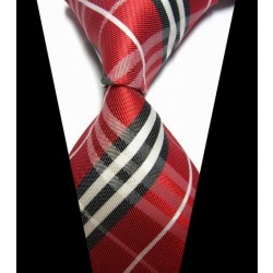 Hodvábna kravata červená NT0423