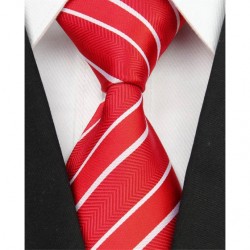 Hedvábná kravata červená NT0065