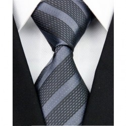 Hodvábna kravata čierná NT0107