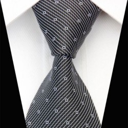 Hedvábná kravata černá NT0443