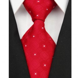 Hodvábna kravata červená NT0074