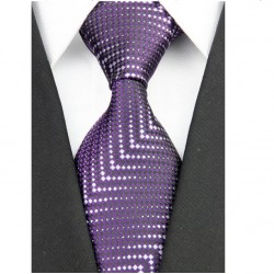 Hedvábná kravata fialová NT0185