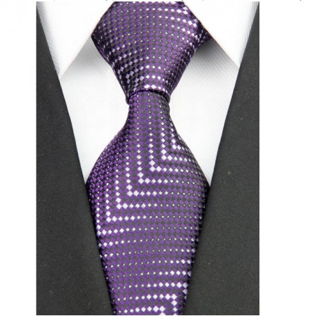 Hodvábna kravata fialová NT0185
