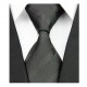 Hodvábna kravata čierná NT0079