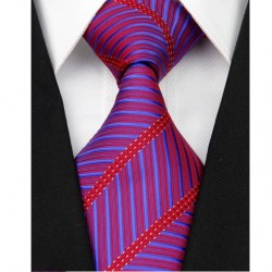 Hodvábna kravata červená NT0081