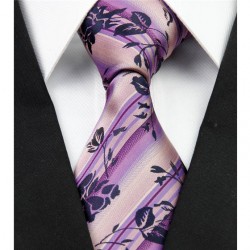 Hedvábná kravata fialová NT0287