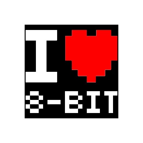 Tričko I love 8-BIT