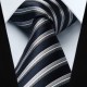 Prodloužené hedvábná kravata modrá