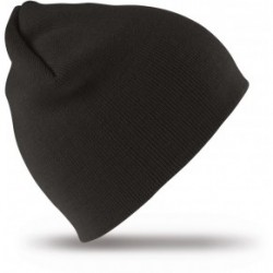 Zimní pletená čepice černá