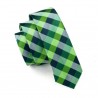 Pánská hedvábná Slim kravata zelená
