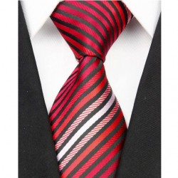 Hodvábna kravata červená NT0001