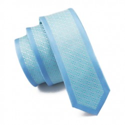 Pánská hedvábná Slim kravata modrá