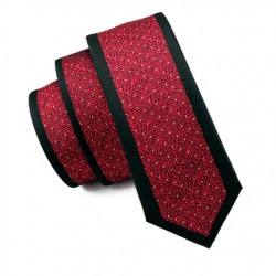 Pánská hedvábná Slim kravata červená
