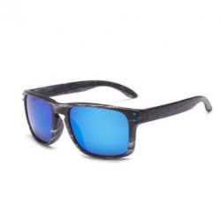 Sportovní sluneční brýle dřevěné modré