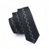 Pánská hedvábná Slim kravata černá