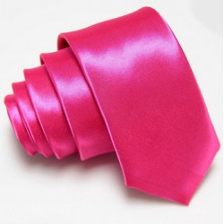Úzka SLIM kravata ružová