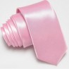 Úzká SLIM kravata růžová