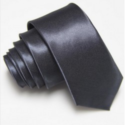 Úzká SLIM kravata tmavě šedá