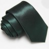 Úzka SLIM kravata tmavo zelená