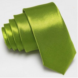 Úzka SLIM kravata zelená